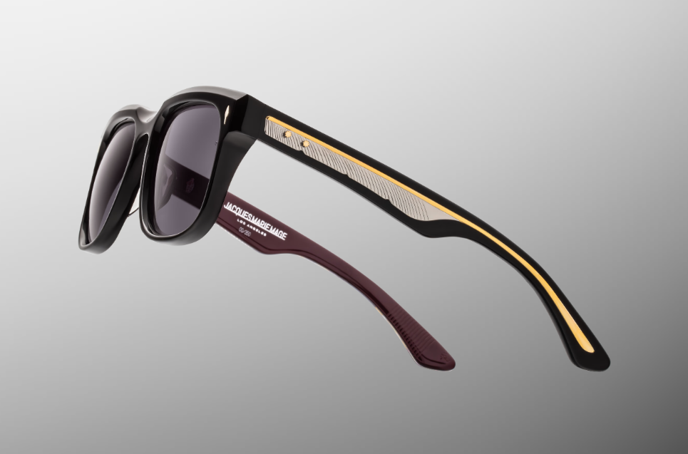Sunglasses Model Wesley in Color Bloodstone with Jet lenses from Jacques Marie Mage