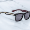 Sunglasses Model Wesley in Color Bloodstone with Jet lenses from Jacques Marie Mage