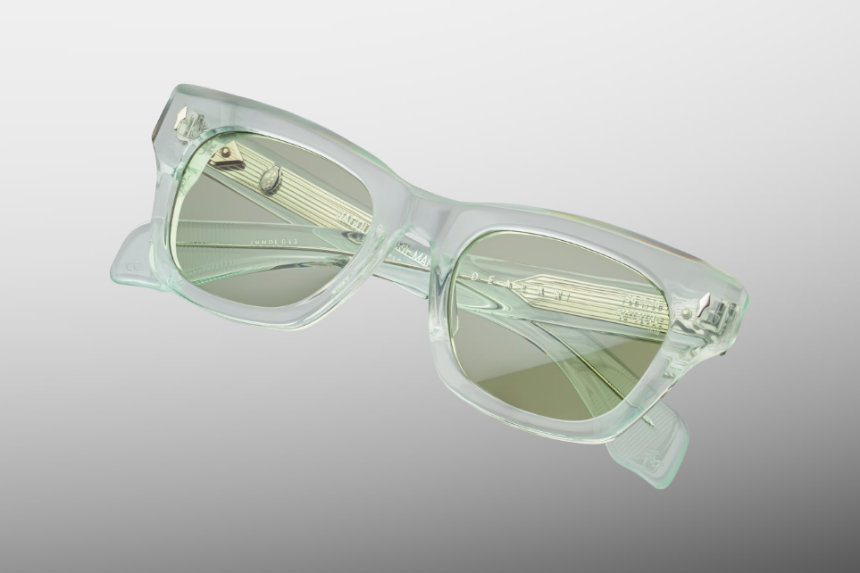 Sunglasses Model Dealan in Color Aurora with Photochromic Light Bottle Green lenses from Jacques Marie Mage