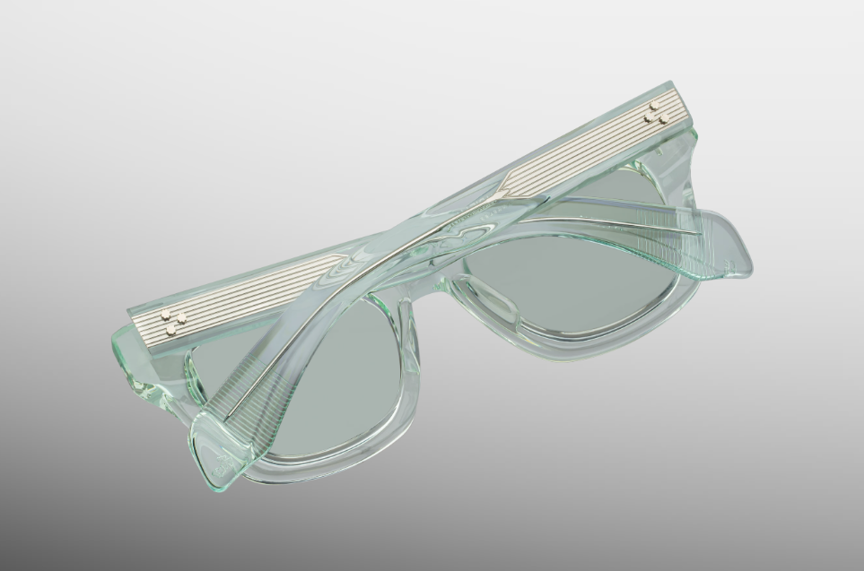 Sunglasses Model Dealan in Color Aurora with Photochromic Light Bottle Green lenses from Jacques Marie Mage