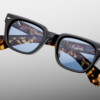 Sunglasses Model Dreamer in Color Noir with Cerulean lenses from Jacques Marie Mage