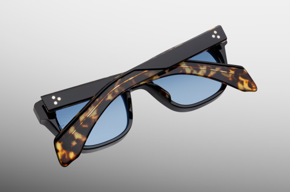 Sunglasses Model Dreamer in Color Noir with Cerulean lenses from Jacques Marie Mage