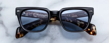 Sunglasses Model Dreamer in Color Noir with Cerulean lenses from Jacques Marie Mage