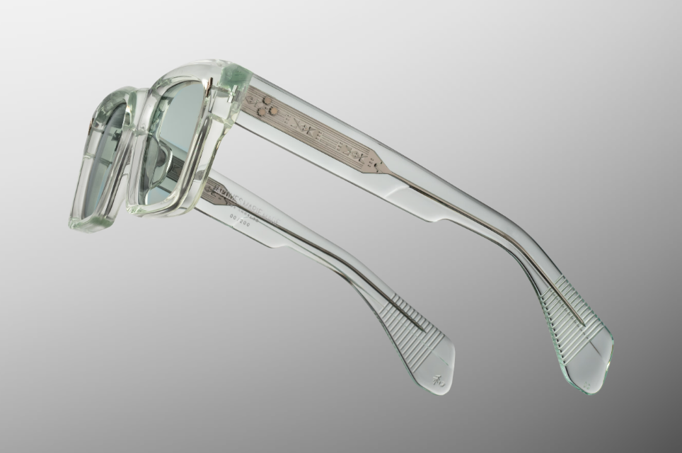 Sunglasses Model Kaine in Color Aurora with Light Bottle Green lenses from Jacques Marie Mage