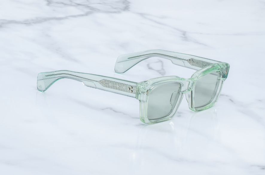 Sunglasses Model Kaine in Color Aurora with Light Bottle Green lenses from Jacques Marie Mage