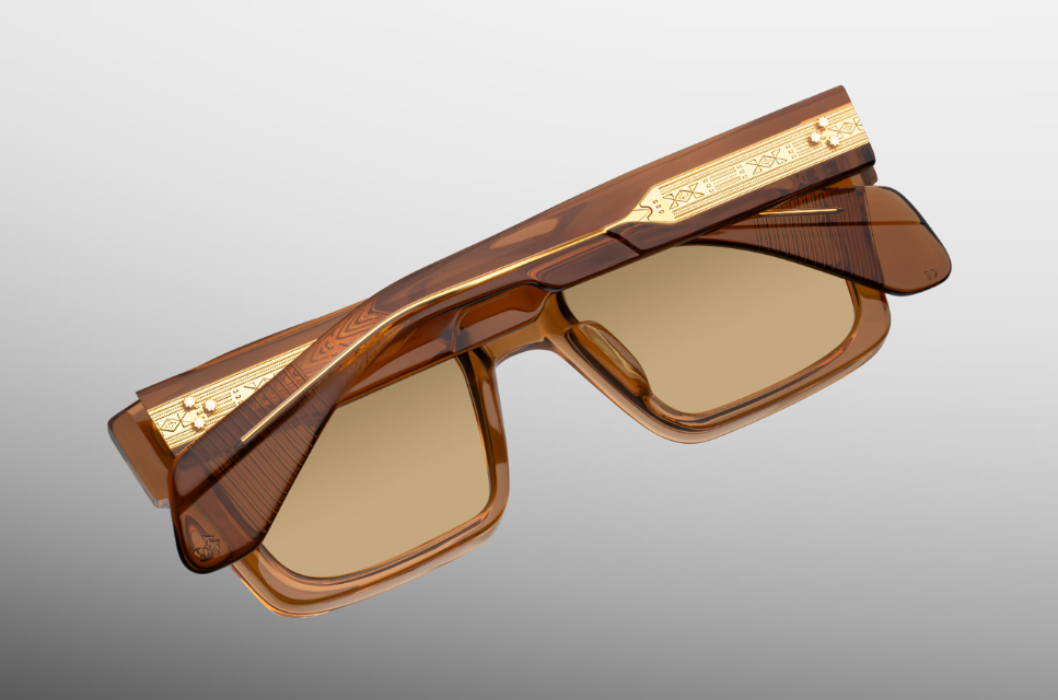 Sunglasses Model Kaine in Color Solaris with Photochromic Orange lenses from Jacques Marie Magge