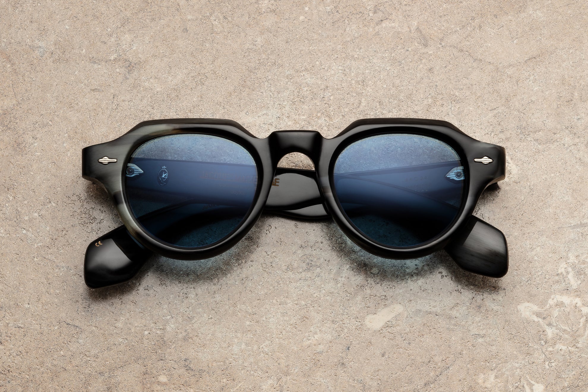 Sunglasses Model Kellerman in Color Bharal with Azure lenses from Jacques Marie Mage Heritage II special collection