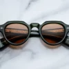 Sunglasses Model Kellerman in Color Bornéo with Orange lenses from Jacques Marie Mage sunglasses collection