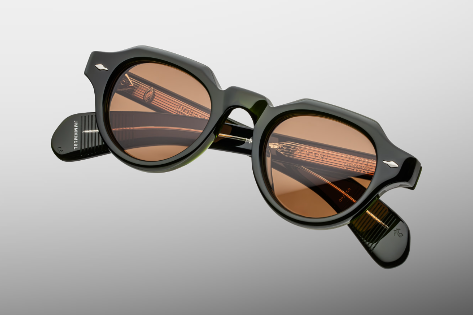 Sunglasses Model Kellerman in Color Bornéo with Orange lenses from Jacques Marie Mage sunglasses collection