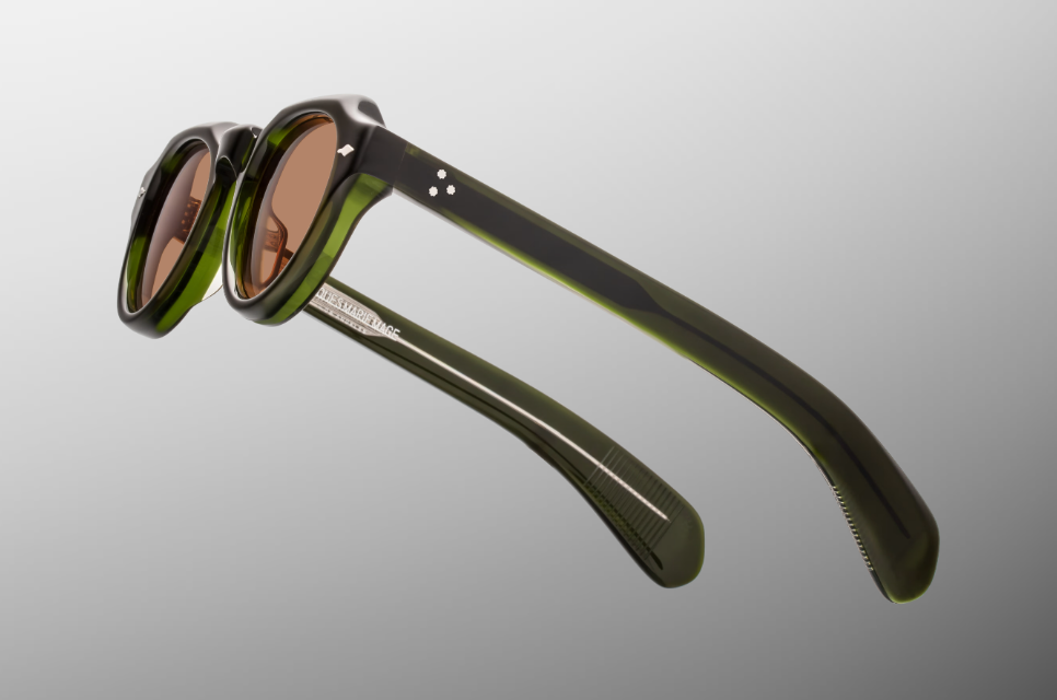 Sunglasses Model Kellerman in Color Bornéo with Orange lenses from Jacques Marie Mage sunglasses collection