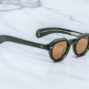 Sunglasses Model Kellerman in Color Bornéo with Orange lenses from Jacques Marie Mage sunglasses collection