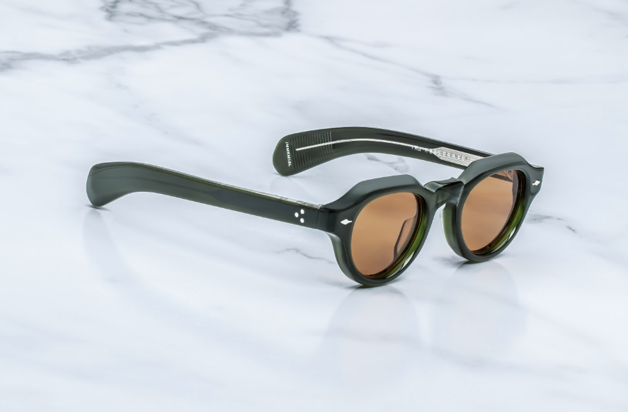 Sunglasses Model Kellerman in Color Bornéo with Orange lenses from Jacques Marie Mage sunglasses collection