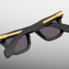 Sunglasses Model Leclair in color Blackbuck with Charcoal lenses from Jacques Marie Mage's Héritage II collection