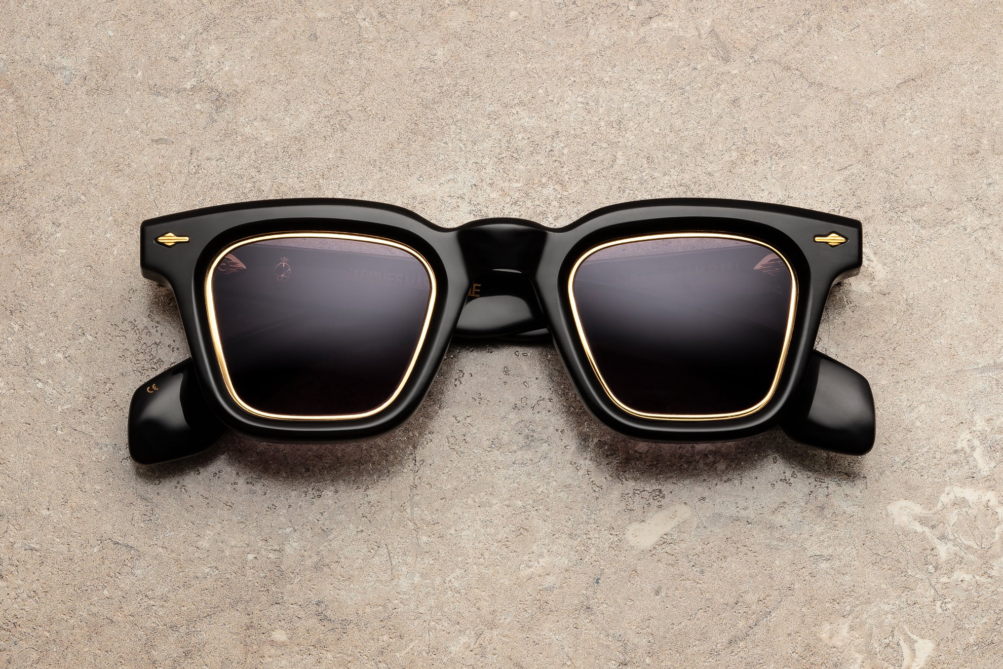 Sunglasses Model Leclair in color Blackbuck with Charcoal lenses from Jacques Marie Mage's Héritage II collection