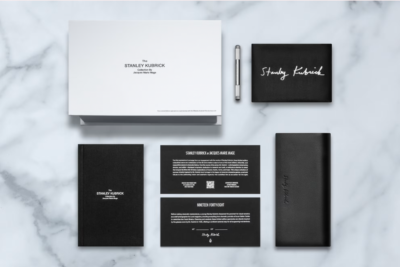 Packaging for Sunglasses Jacques Marie Mage JMM - STANLEY KUBRICK BY JMM - 1948 in WILLOW