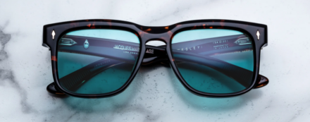 Sunglasses Model Wesley in Color Aegen with Cyan lenses from Jacques Marie Mage