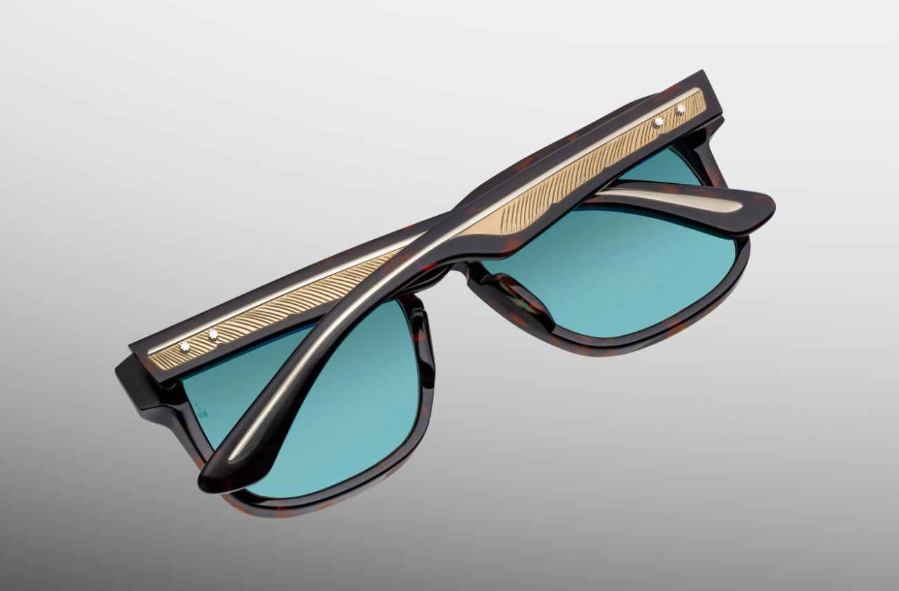 Sunglasses Model Wesley in Color Aegen with Cyan lenses from Jacques Marie Mage