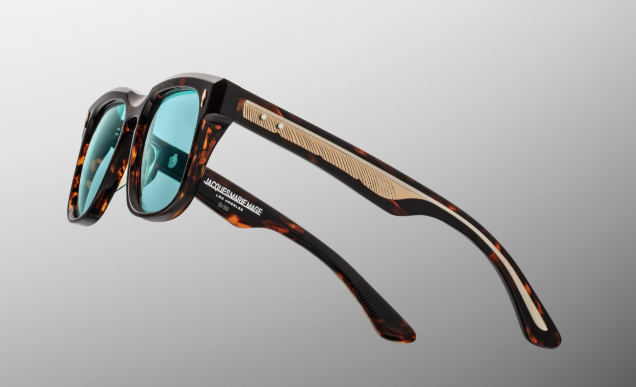 Sunglasses Model Wesley in Color Aegen with Cyan lenses from Jacques Marie Mage