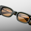 Sunglasses Model Whiskeyclone in color Borneo with Orange lenses from Jacques Marie Mage Sunglasses collection