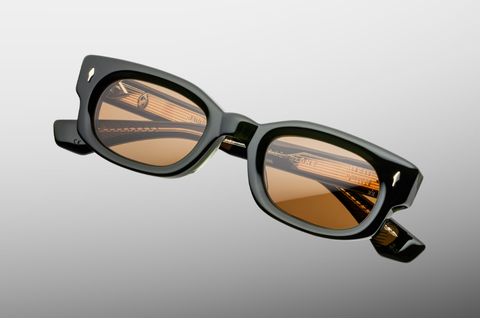 Sunglasses Model Whiskeyclone in color Borneo with Orange lenses from Jacques Marie Mage Sunglasses collection