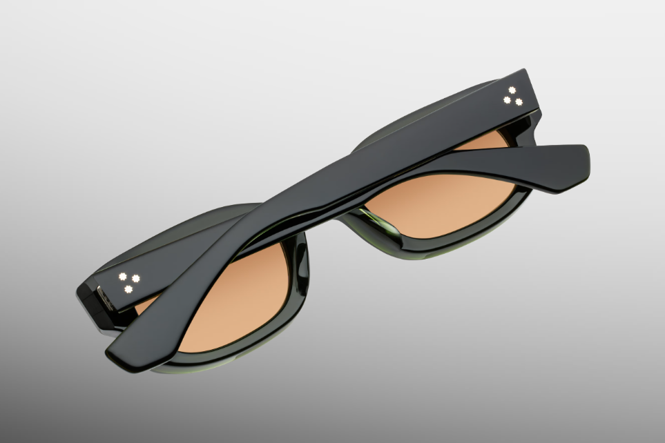 Sunglasses Model Whiskeyclone in color Borneo with Orange lenses from Jacques Marie Mage Sunglasses collection