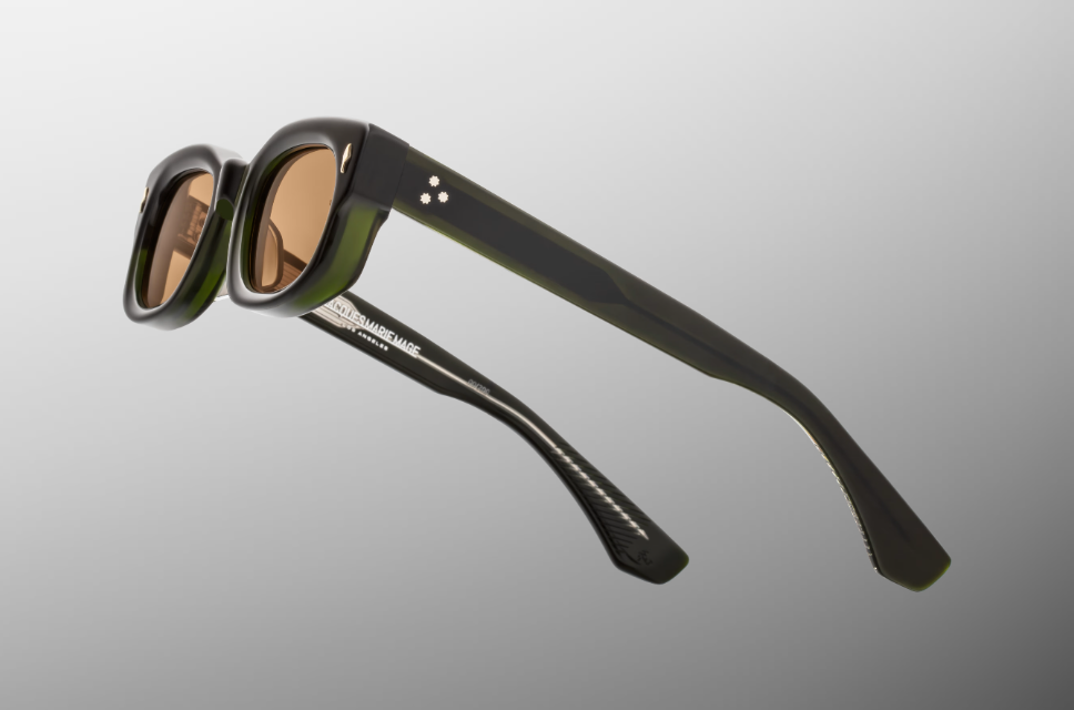 Sunglasses Model Whiskeyclone in color Borneo with Orange lenses from Jacques Marie Mage Sunglasses collection