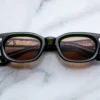 Sunglasses Model Whiskeyclone in color Borneo with Orange lenses from Jacques Marie Mage Sunglasses collection