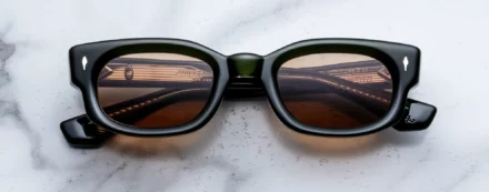 Sunglasses Model Whiskeyclone in color Borneo with Orange lenses from Jacques Marie Mage Sunglasses collection