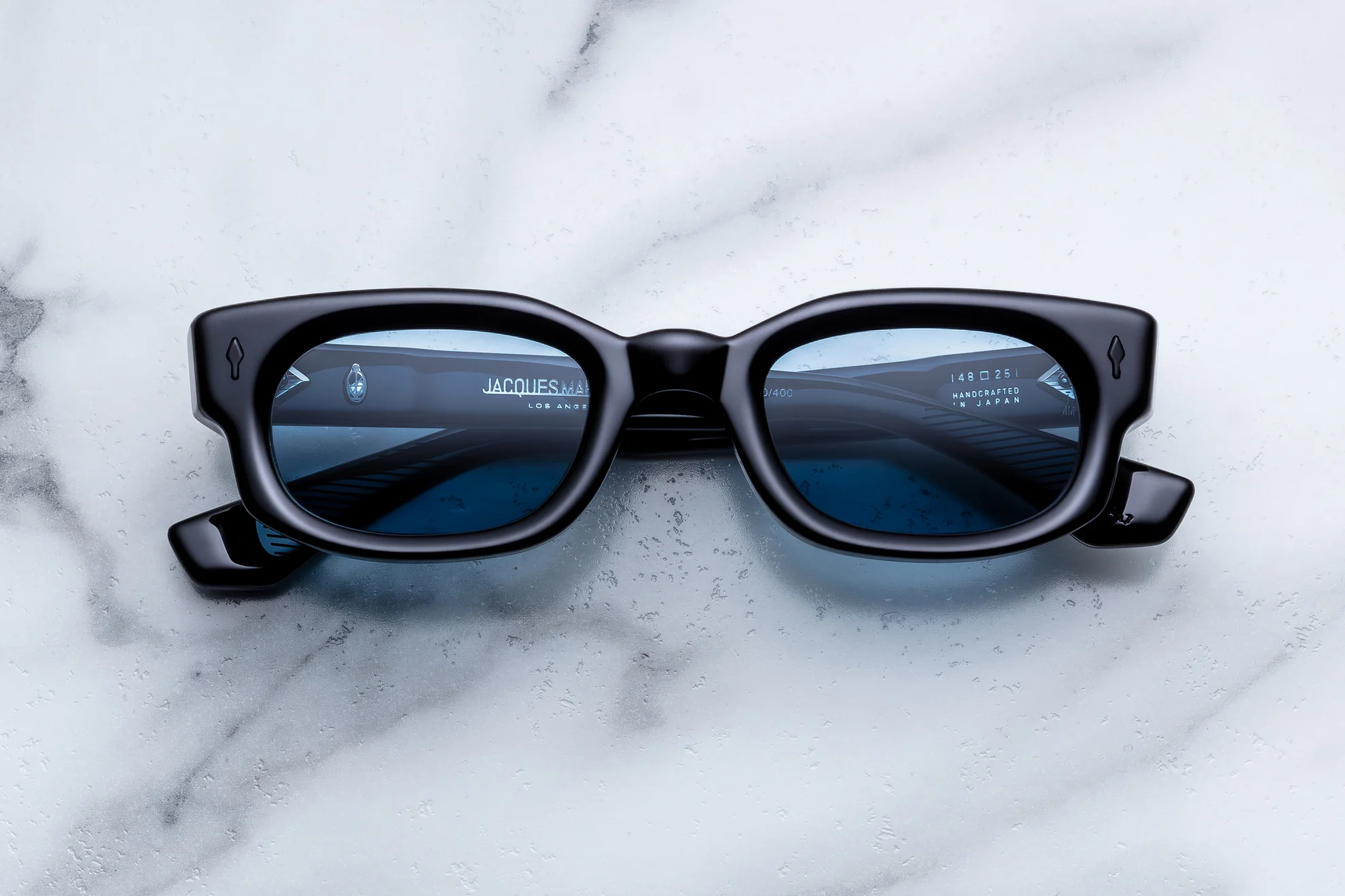 Sunglasses Model Whiskeyclone in color Mystique with Lapis lenses from Jacques Marie Mage