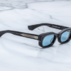 Sunglasses Model Whiskeyclone in color Mystique with Lapis lenses from Jacques Marie Mage