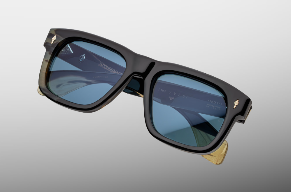 Sunglasses Model Yves in Color Bharal with Azure lenses from Jacques Marie Mage Héritage collection