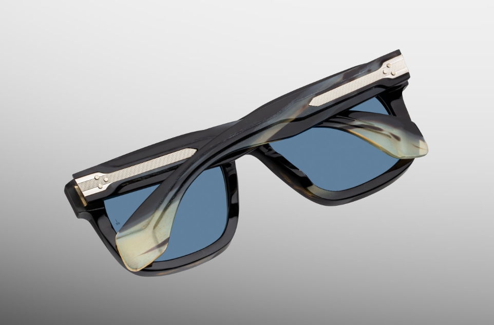 Sunglasses Model Yves in Color Bharal with Azure lenses from Jacques Marie Mage Héritage collection