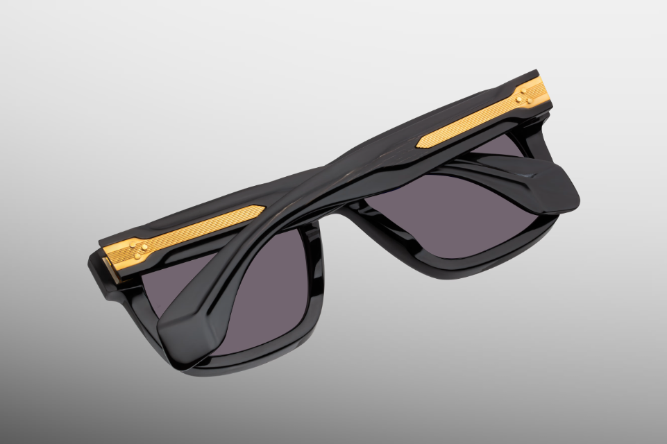 Sunglasses Model Yves in Color Blackbuck with Charcoal lenses from Jacques Marie Mage Héritage collection