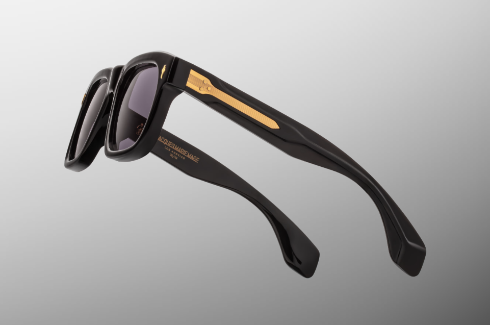 Sunglasses Model Yves in Color Blackbuck with Charcoal lenses from Jacques Marie Mage Héritage collection