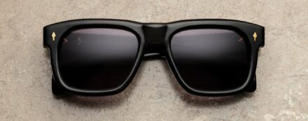 Sunglasses Model Yves in Color Blackbuck with Charcoal lenses from Jacques Marie Mage Héritage collection