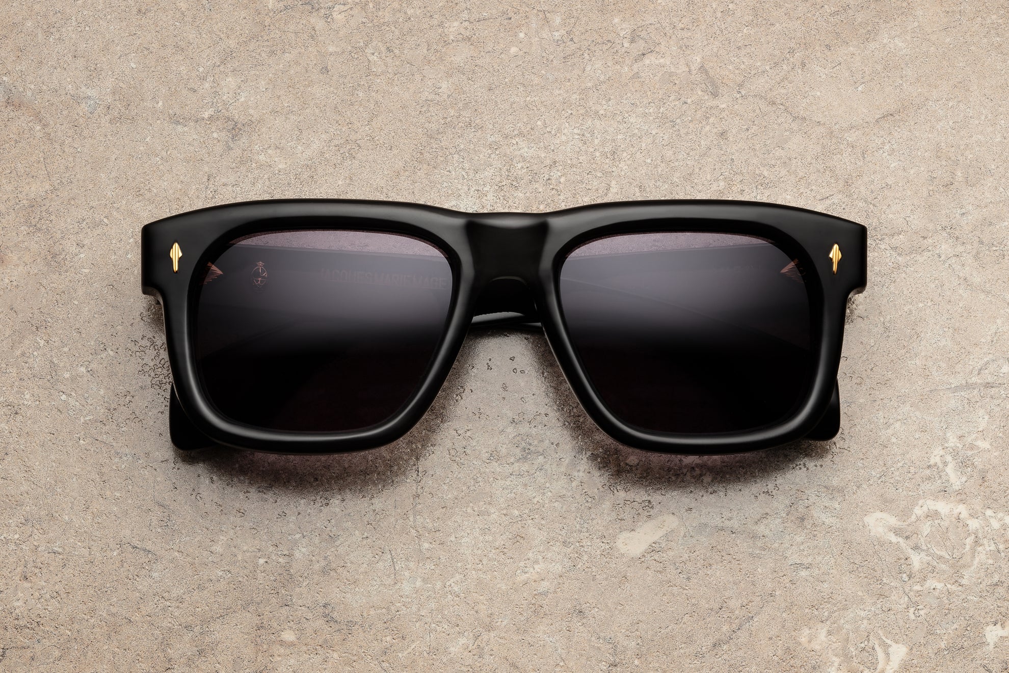 Sunglasses Model Yves in Color Blackbuck with Charcoal lenses from Jacques Marie Mage Héritage collection