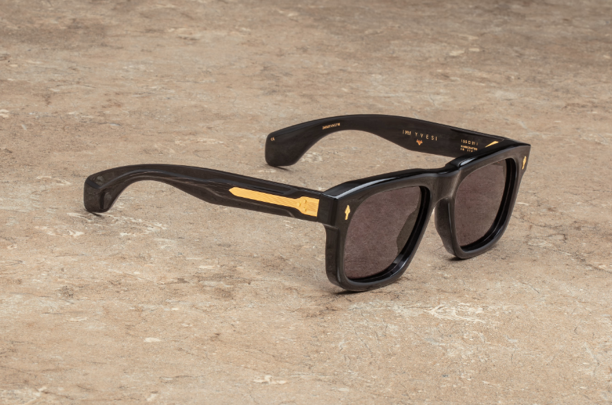 Sunglasses Model Yves in Color Blackbuck with Charcoal lenses from Jacques Marie Mage Héritage collection