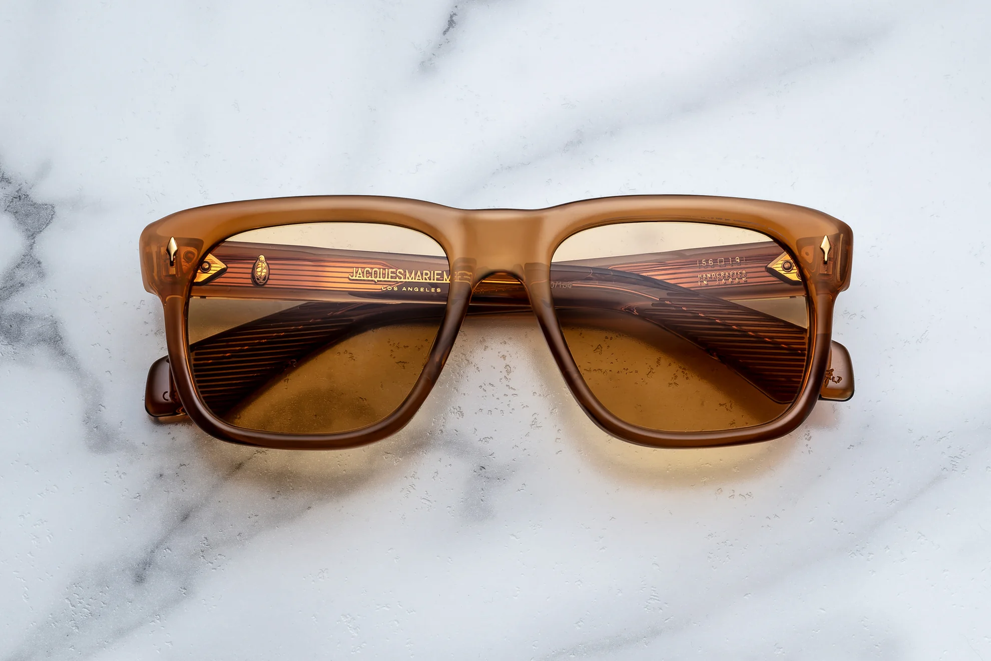 Sunglasses Model Yves in Color Solaris with Photochromic Orange lenses from Jacques Marie Mage