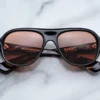 Sunglasses Model The Player in Color Noir with Dark Tuscan lenses from Jacques Marie Mage Bunker77 collection